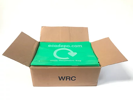 100% Recyclable bag liners - green - EcoDepo