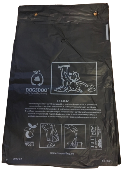 Black dog pop bags - 22x29mm